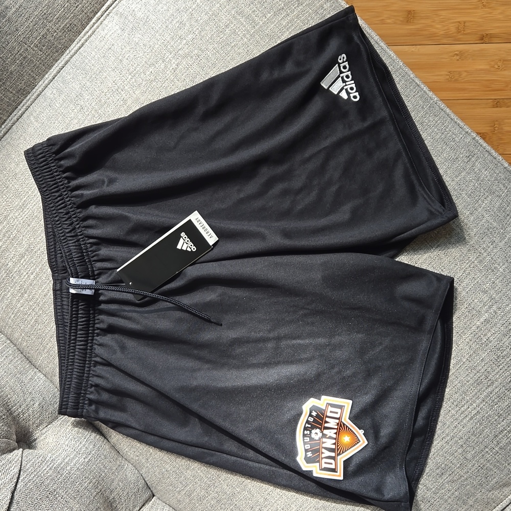 Men's Adidas Black Parma 16 Soccer Shorts Houston Dynamo